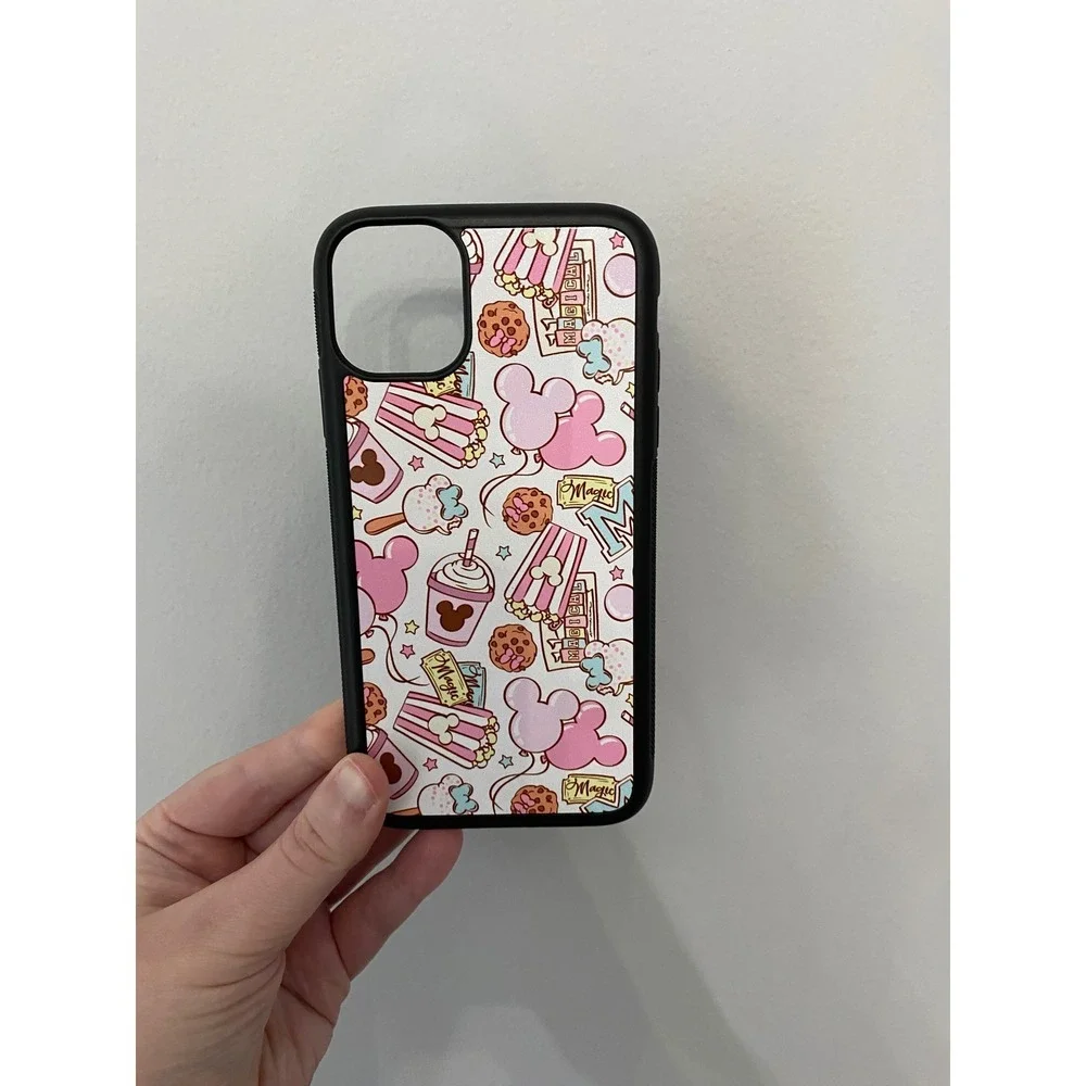 iPhone 11 Case Unisex One Size Pink Disney Parks Snacks Pattern‎ Mickey Balloons